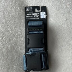 2-Way Security Luggage Strap - Black and Blue by Gforce.